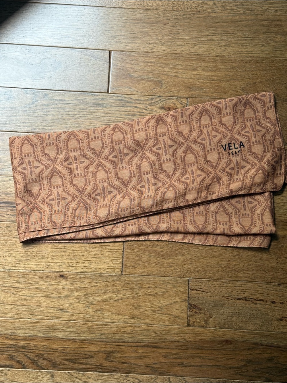 VELA Dawn Lanterns Modal Hijab Brown Printed Scarf Discontinued
